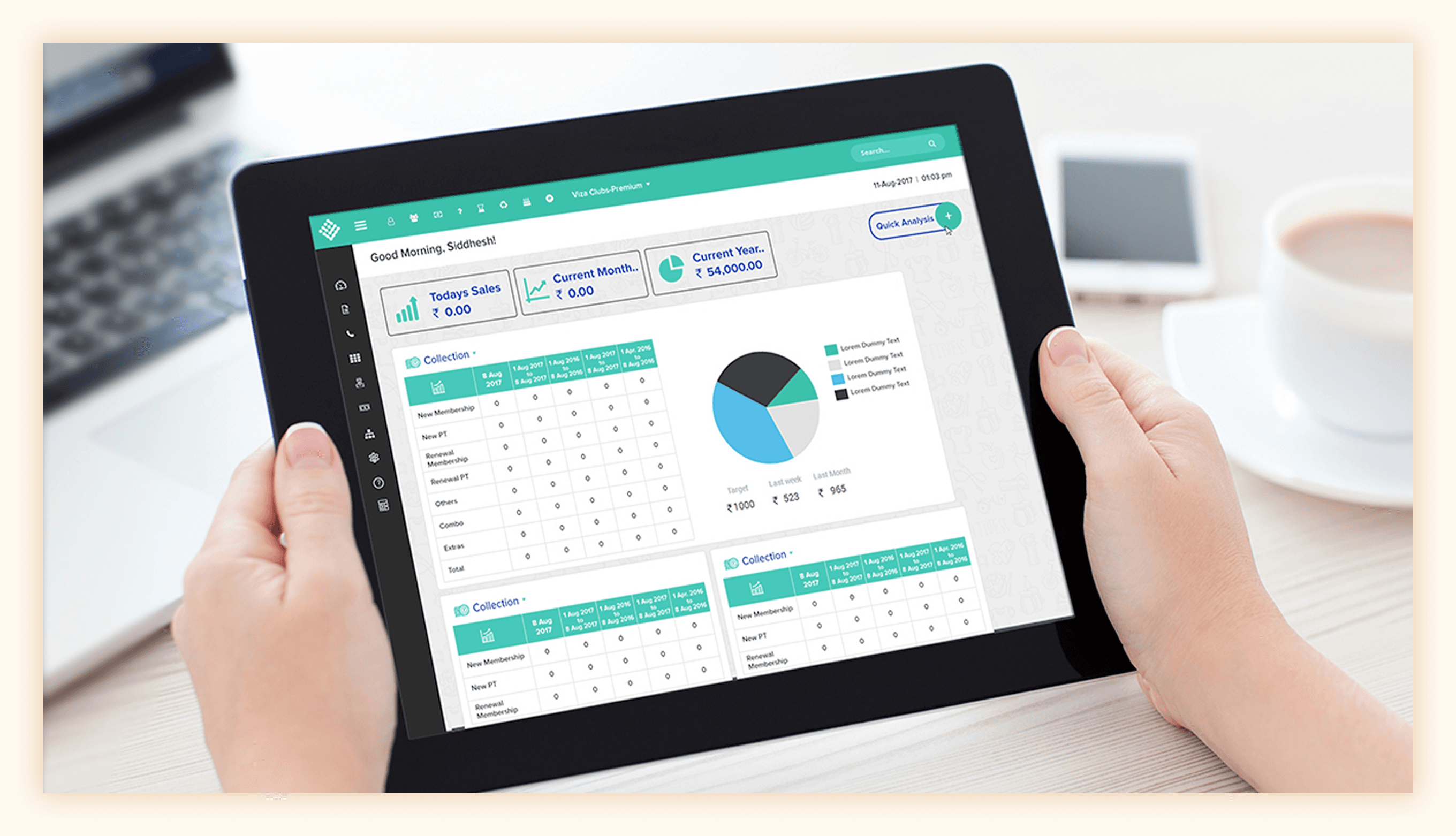 VizaClubs — Admin gym management panel